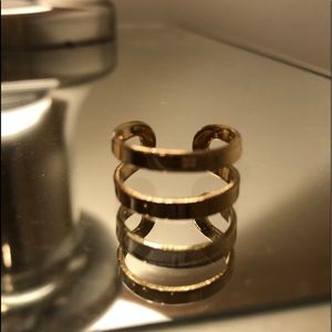gold double stack ring